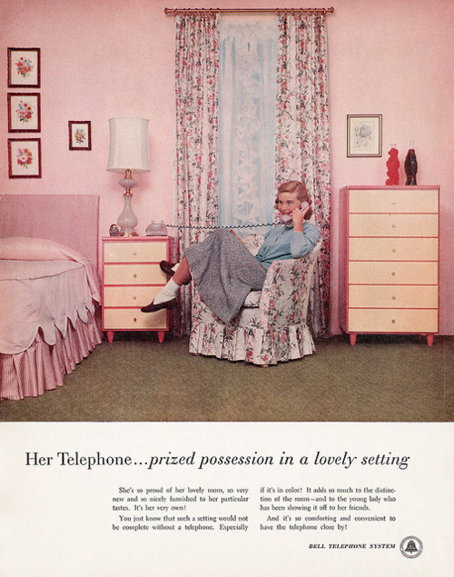 phone pink room