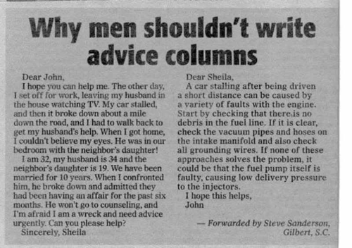 advice columns