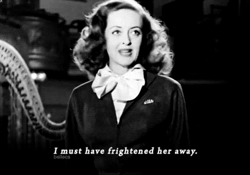 bette frightened