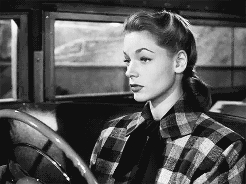 lauren bacall driving GIF