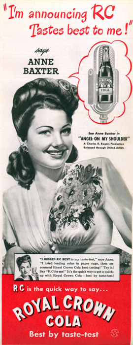 RC Cola Anne Baxter