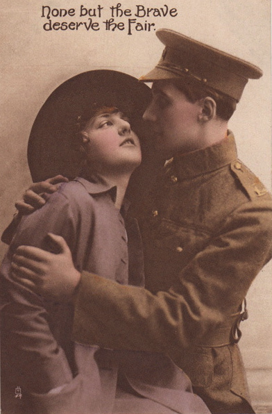 french romance postcard 1282