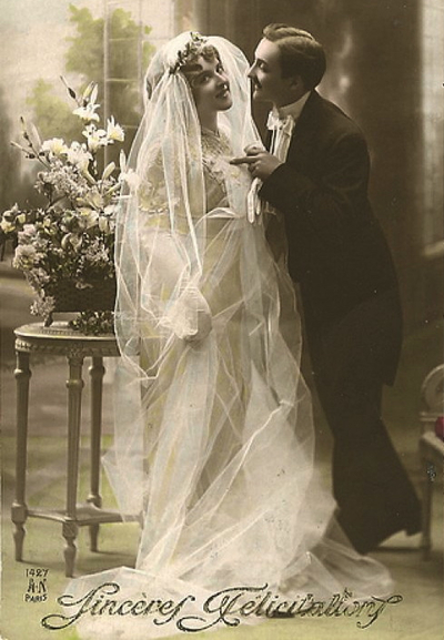 french romance postcard 245