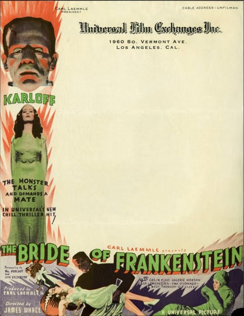 bride of frank letterhead