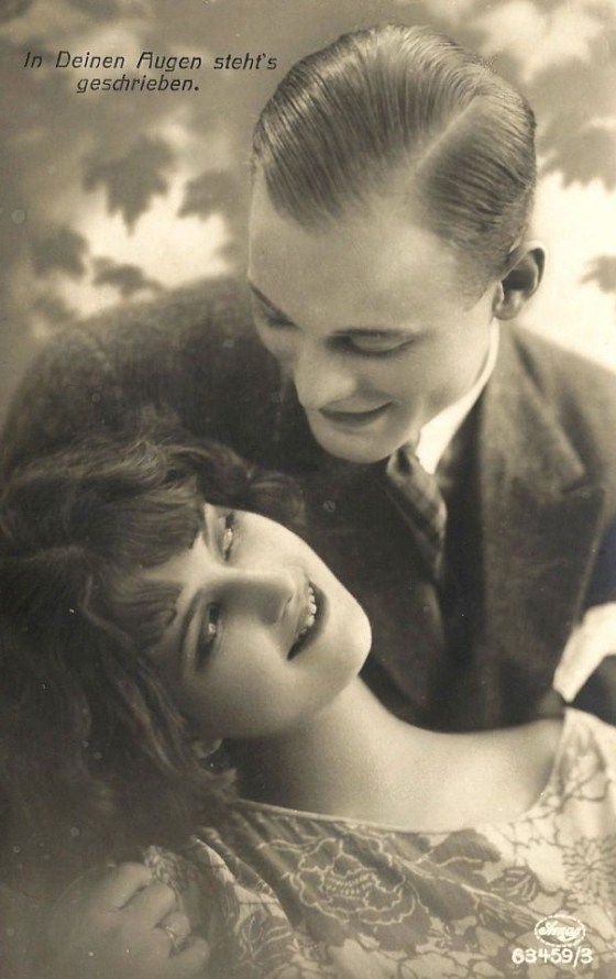 french romance postcard 410