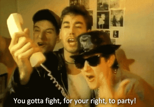 RIGHT TO PARTY GIF