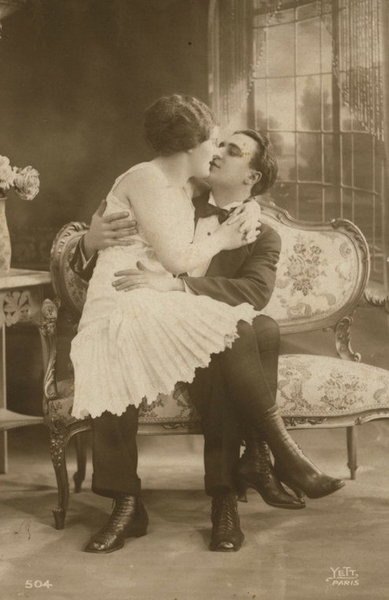 french romance postcard 400