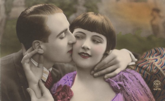 french romance postcard 404