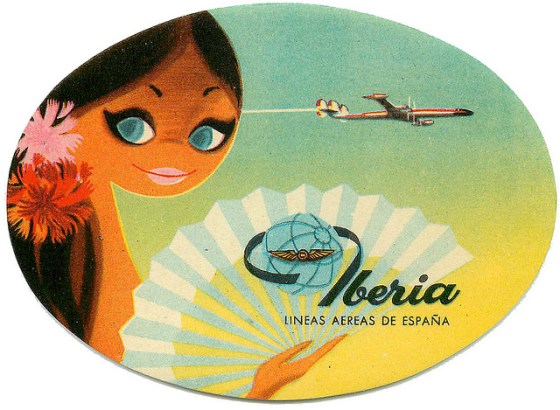 airplane iberia 50s