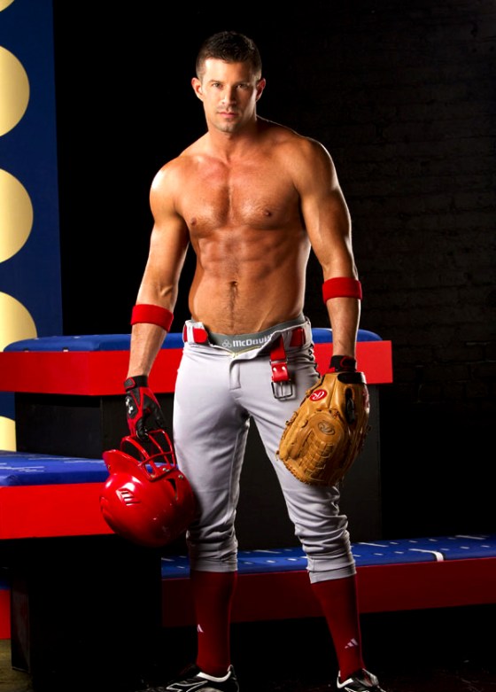 baseball shirtless