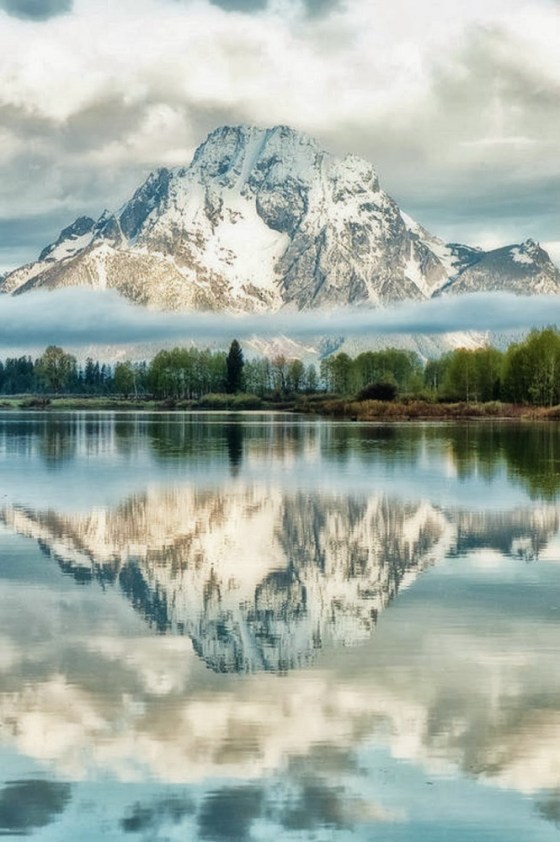 mountain reflection
