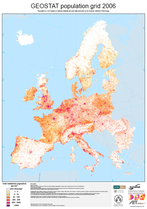 euro pop density