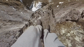 jumping off mtn GIF
