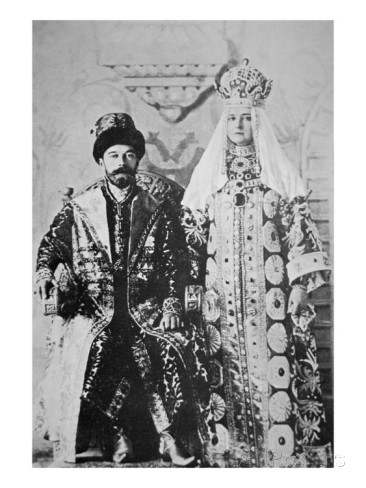 tsar-nicholas-ii-and-tsaritsa-alexandra-in-full-coronation-regalia-1896
