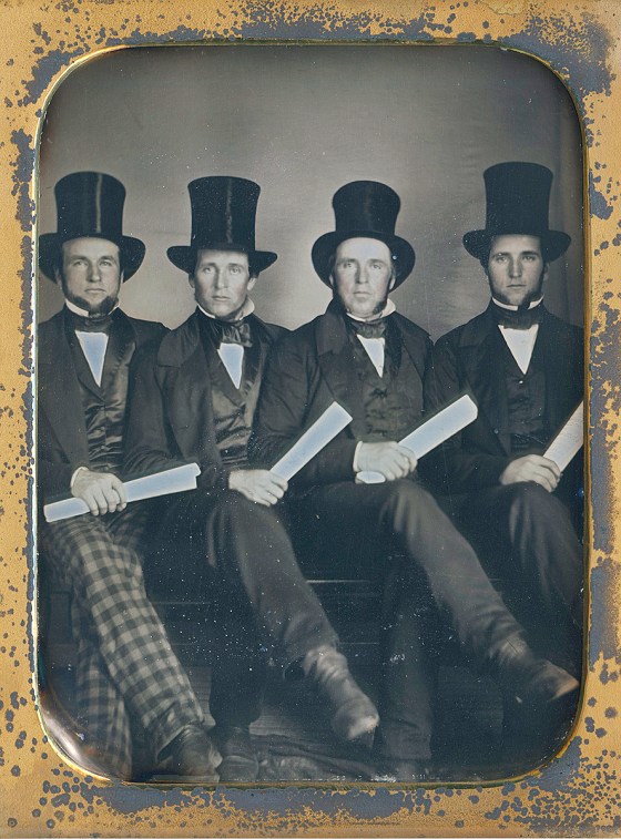 4 men in top hats