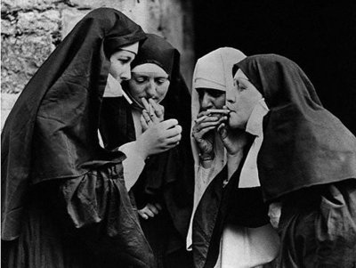 nuns smoking