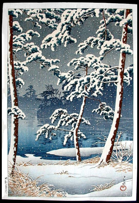 japanese art snow 3