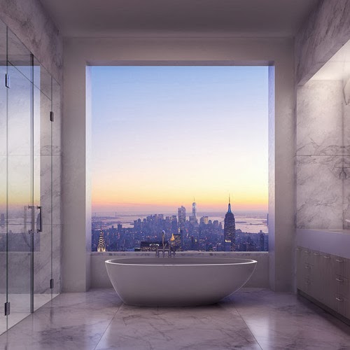 NYC bathtub w a view