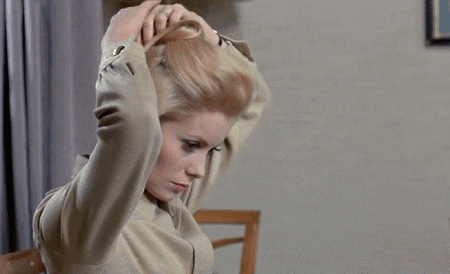 catherine deneuve hair GIF