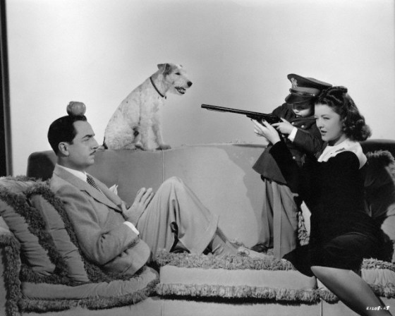 Myrna Loy, Dickie Hall Aiming at William Powell
