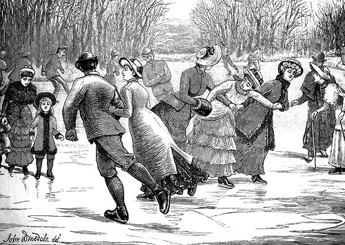 skating party 1800s
