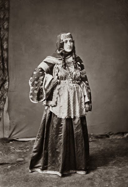 Armenian woman in fine dress. Shemakha. Armenia. The Armenians. 1883