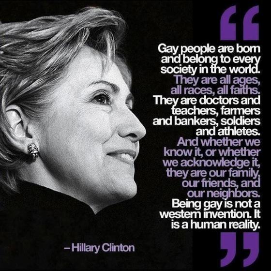 hilary on gays