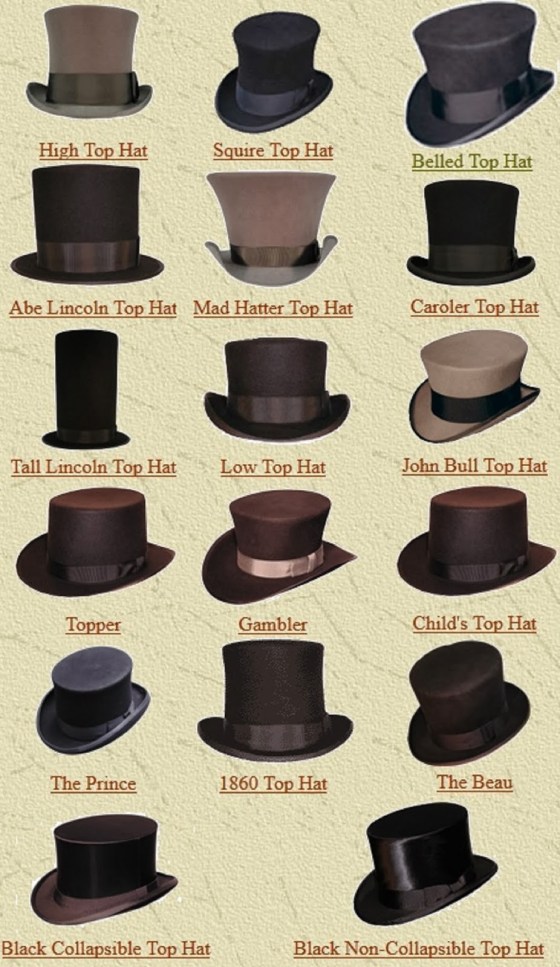 top hats