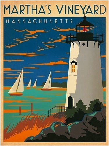 martha's vineyard old poster