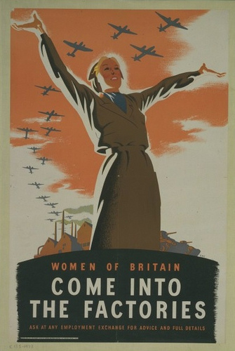 WWII women british factories