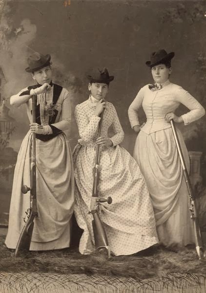 ca. 1889, [Women with Rifles]
