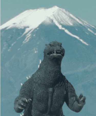 GODZILLA FUJI GIF