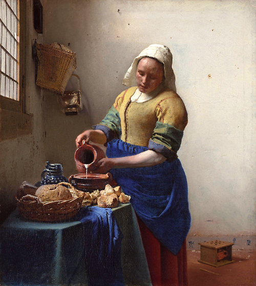ART milkmaid jan vermeer van Delft