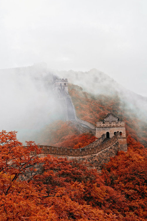 china great wall autumn