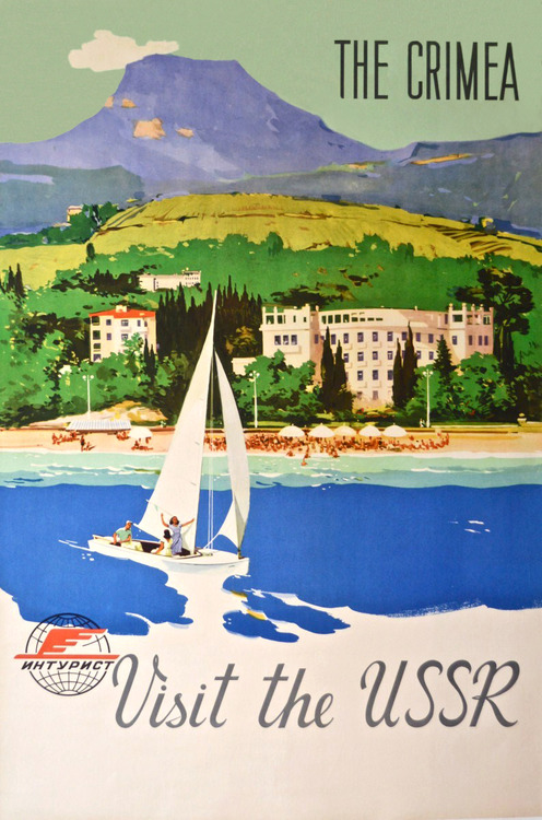 The Crimea travel poster produced by the USSR’s state tourist