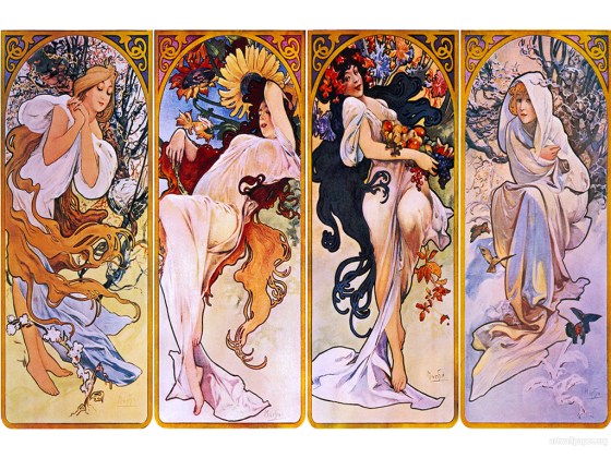 belle epoque alphonse-mucha-four-seasons