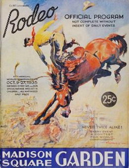 cowboy rodeo NYC 1935