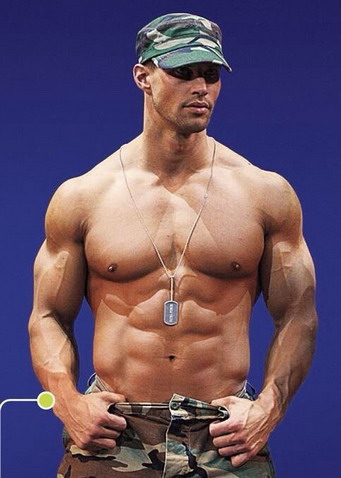 soldier shirtless 313