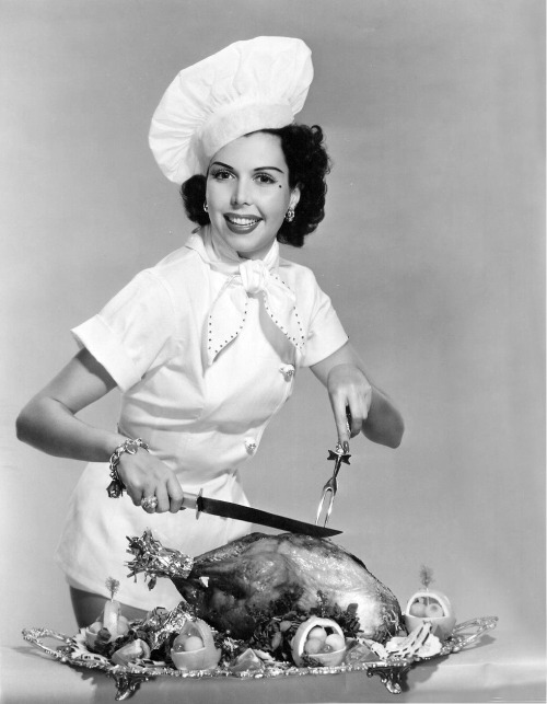 ann miller serving up some turkey