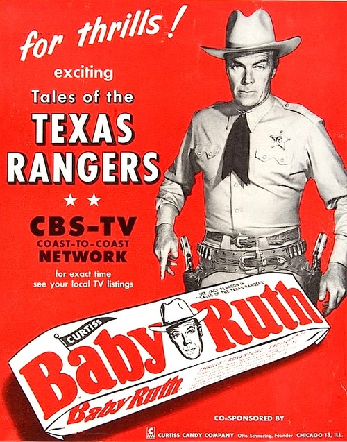 COWBOY TEXAS RANGERS BABY RUTH