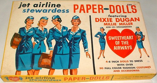 paper doll stewardess