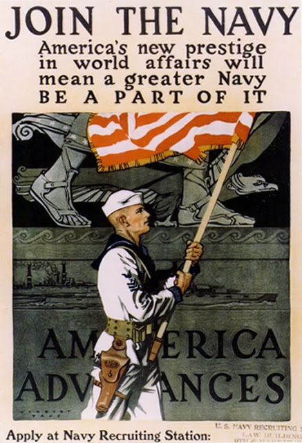 WWI Navy poster by Paus