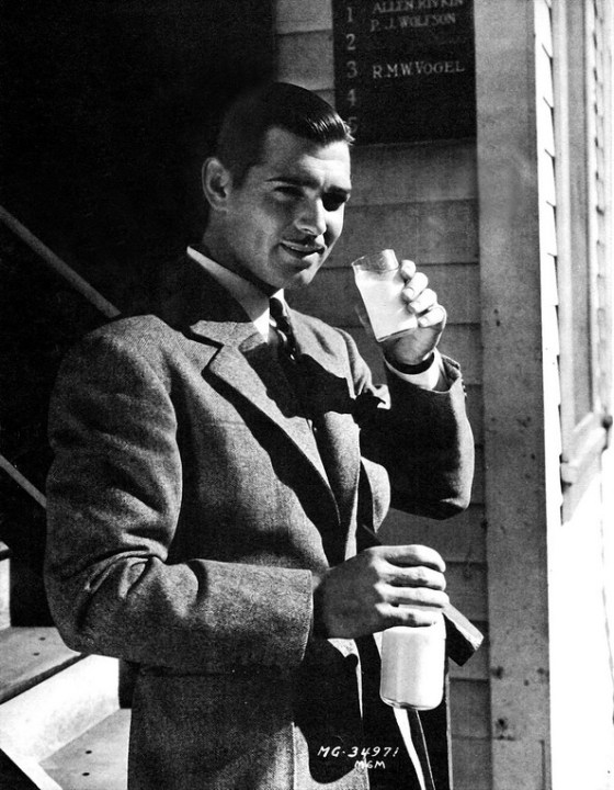clark gable milk stache