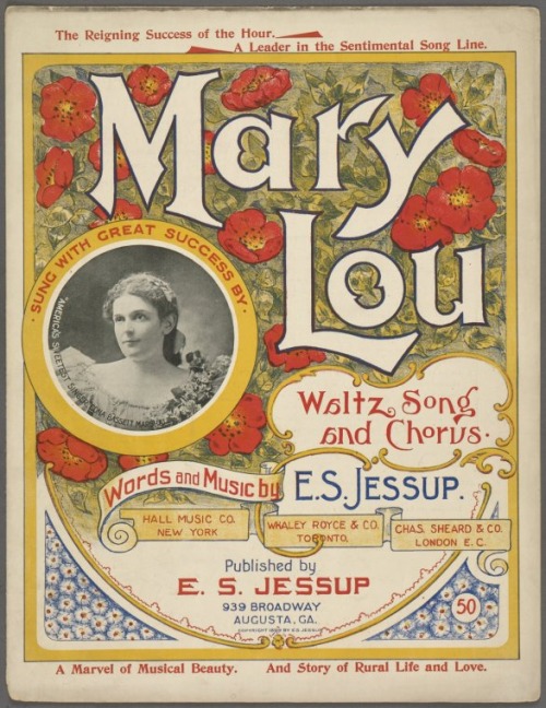 old sheet music mary lou