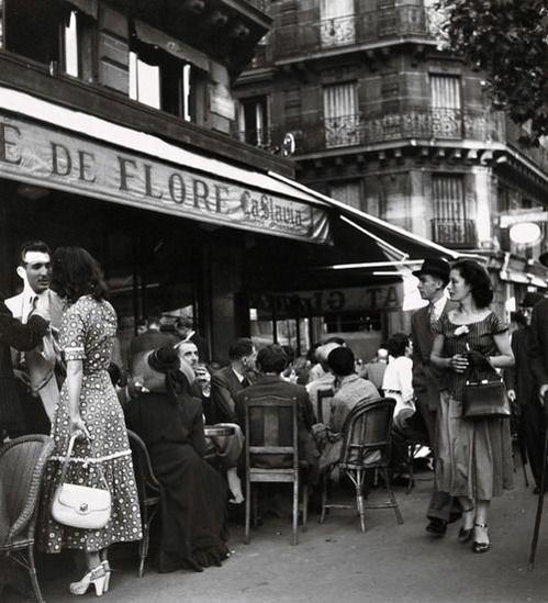 paris cafe de flore 1949