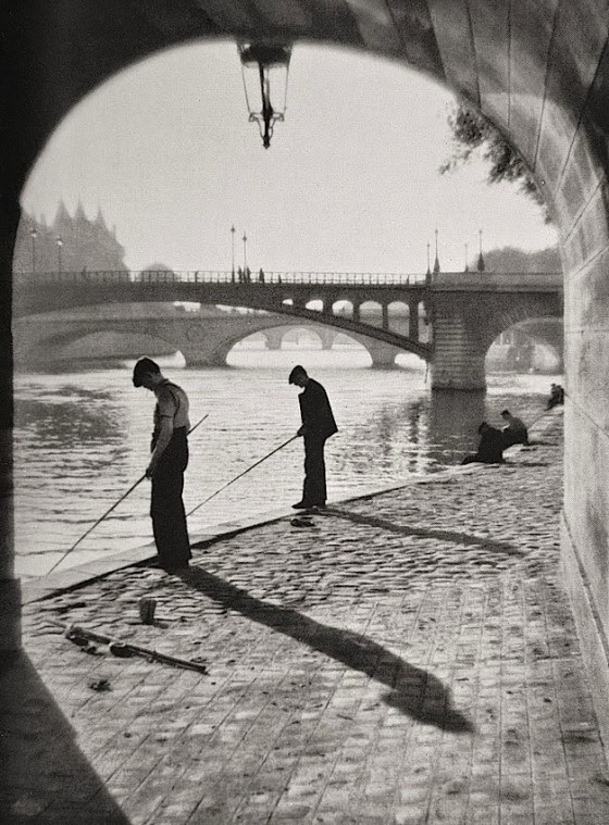 PARIS H. Glöckl, Angler at the Seine, 1937