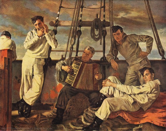 sailors Hans Schwarte-Hellweg “Abend an Bord