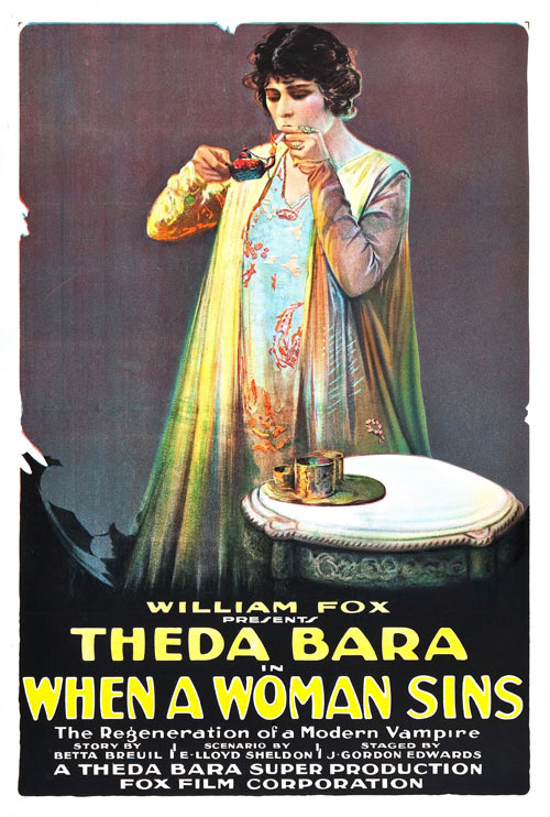 theda bara when a woman sins
