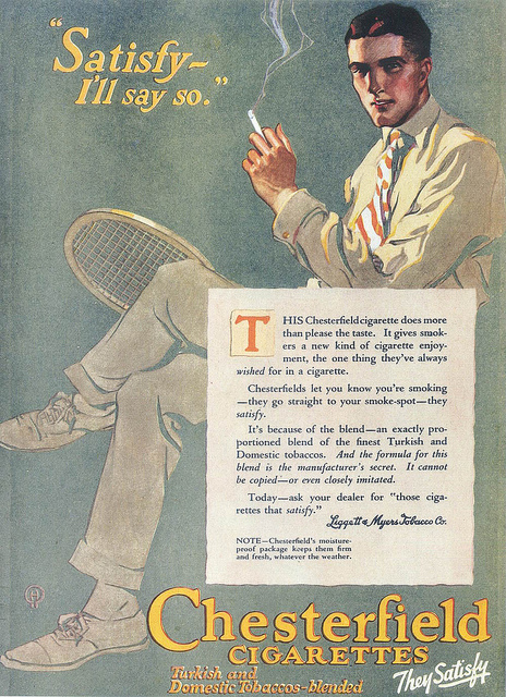 cigs chesterfield 1919