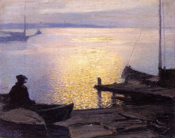 Edward Potthast Along the Mystic River
